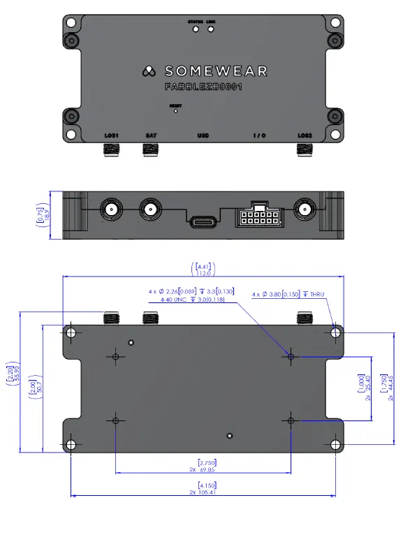 Figure 7-1 — Hardware Dimensional Drawing