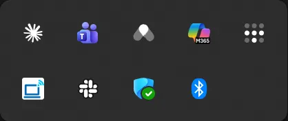 Beam icon in the Windows system tray